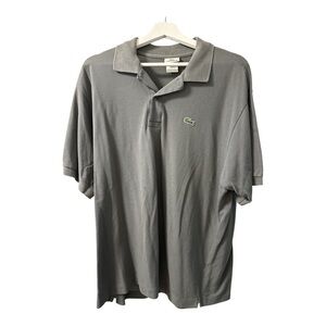Lacoste Gray Polo Shirt Classic Design